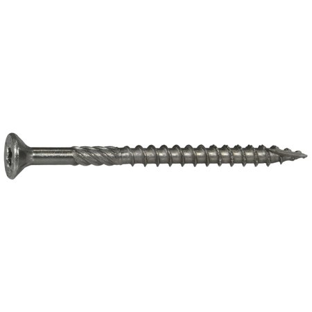 SABERDRIVE Deck Screw, #9 x 2-1/2 in, 18-8 Stainless Steel, Flat Head, Torx Drive, 86 PK 50219